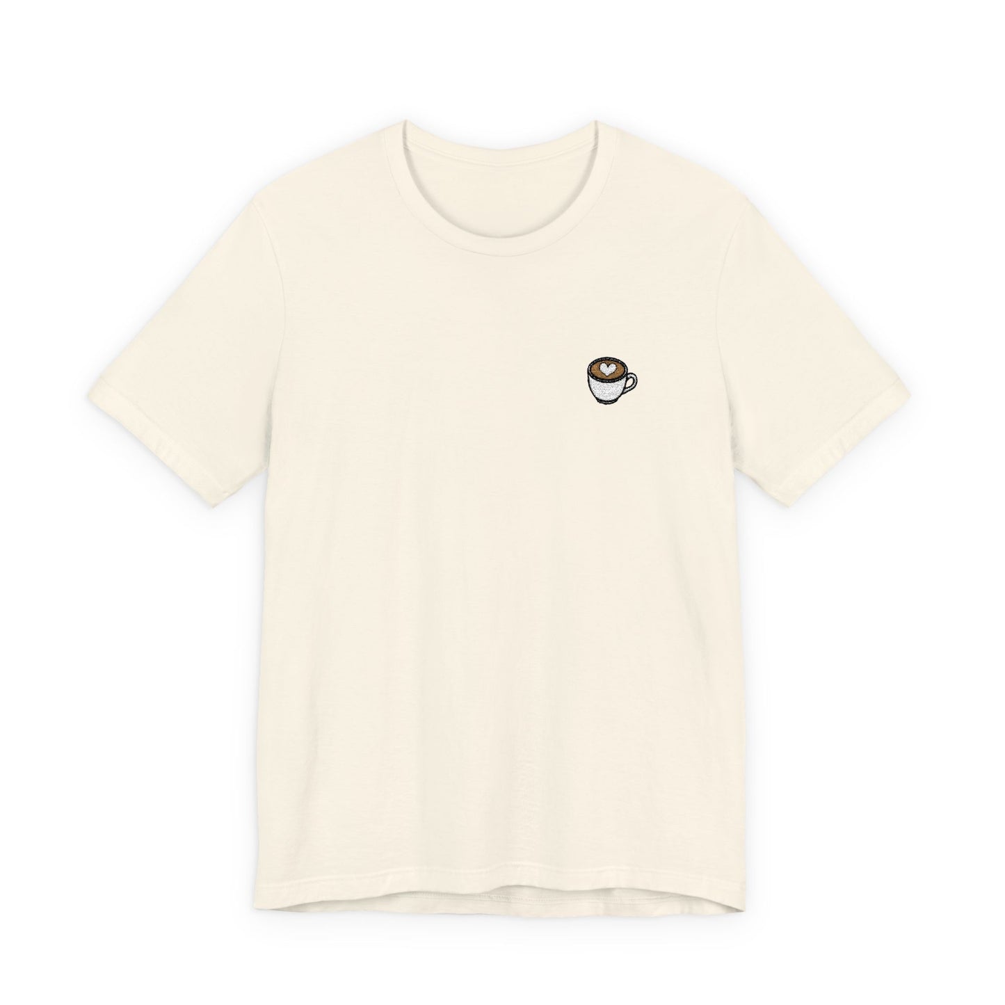 Latte Art Embroidered Tee
