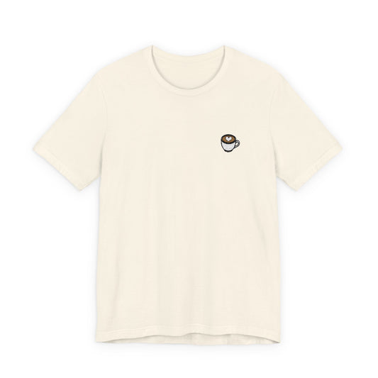 Latte Art Embroidered Tee