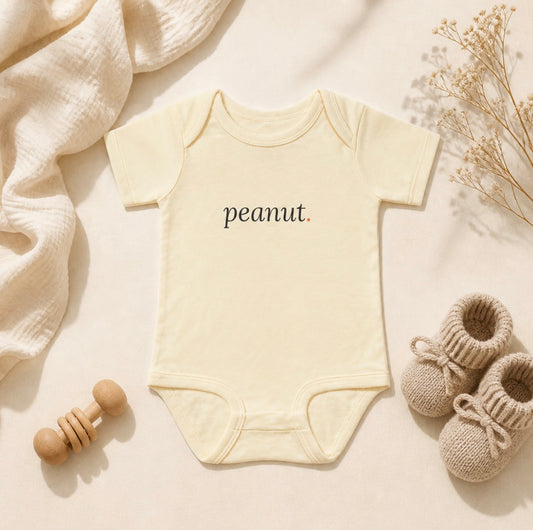 "peanut." Signature Baby Onesie