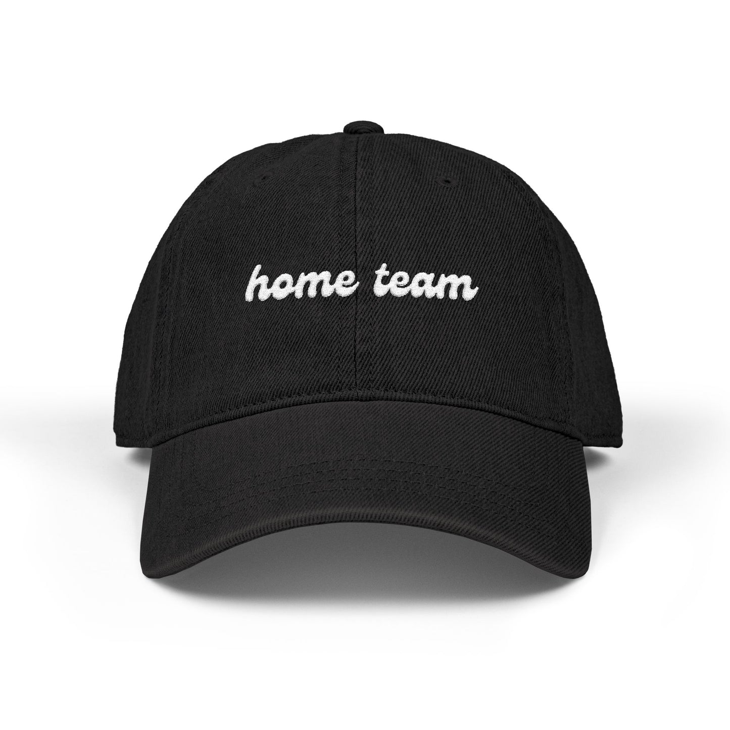 "home team" embroidered dad hat