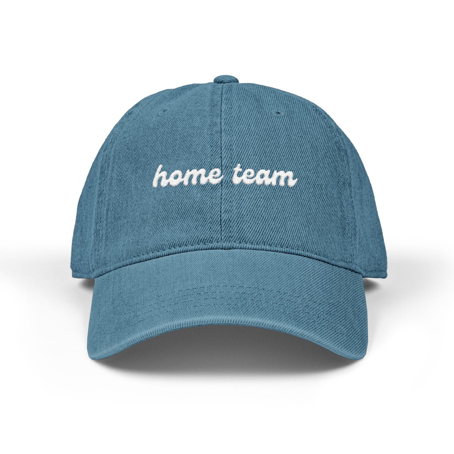 "home team" embroidered dad hat